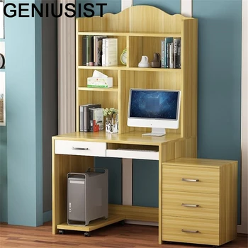 

Biurko Schreibtisch Notebook Escritorio Scrivania Ufficio Small Office Computer Mesa Desk Laptop Stand Tablo Table With Bookcase