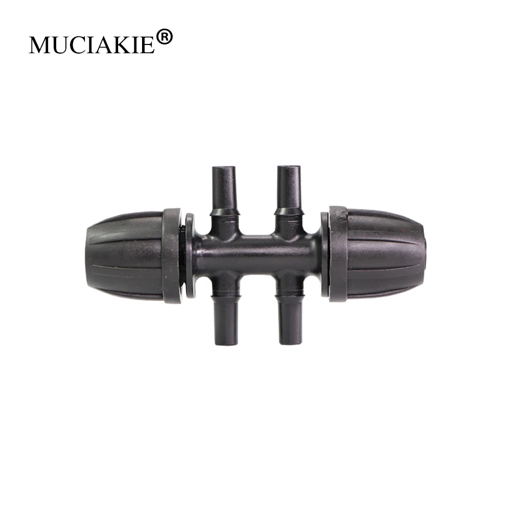 MUCIAKIE 3/8 ''Блокировка до 4-6 мм суставов 6-Way шланг сопла 8/11 мм снижение воды шланг муфта адаптер разъем
