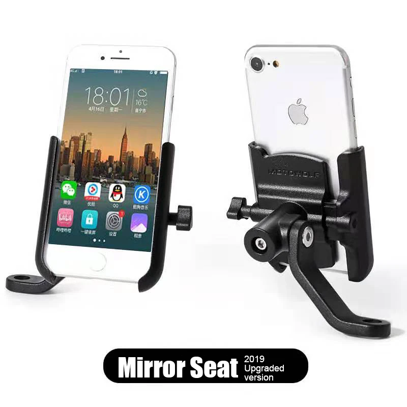 Держатель для телефона из алюминиевого сплава, руль мотоцикла, крепление заднего вида для смартфона iPhone 11Pro Max для samsung Note10