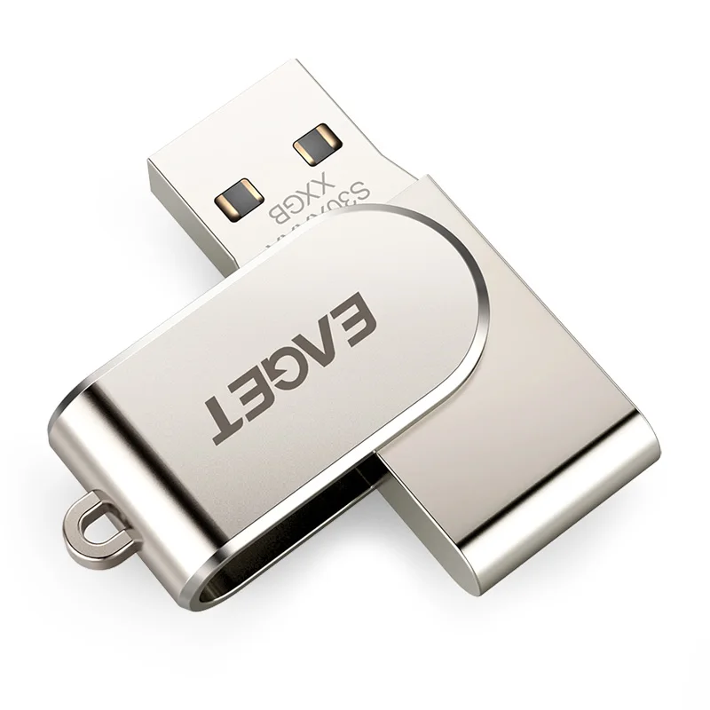 EAGET S30 USB Flash Drive 32GB 64GB Metal Pendrive High Speed USB 3.0 Flash Drive Memory Stick Pen Drive Real Capacity