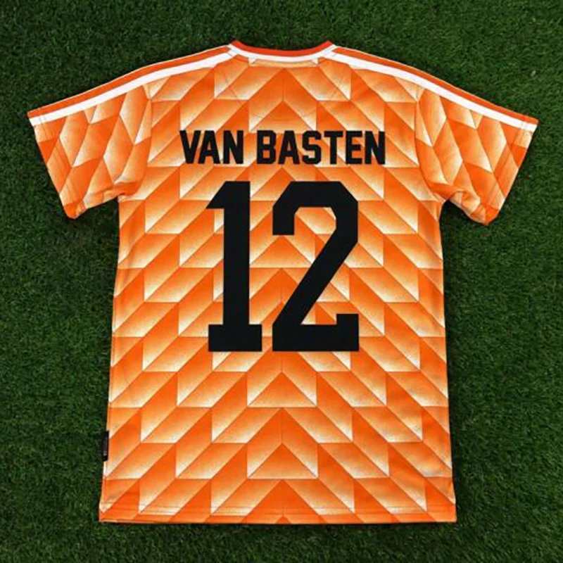 Ретро Camiseta Gullit 10 Мемориальный 1988 Van Basten 12 Высокое качество | Мужская одежда