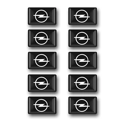 10 шт./компл. автостайлинг Opel эпоксидные маленькие защитные наклейки рулевая колесная наклейка автомобильная светодиодная лампа Corsa Insignia Astra Antara Meriva - Название цвета: Opel
