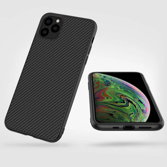 For iPhone 11 Case Nillkin Synthetic Fiber Carbon PC Back Cover Ultrathin Slim Phone Case for iPhone 11 Pro Max Cover 2