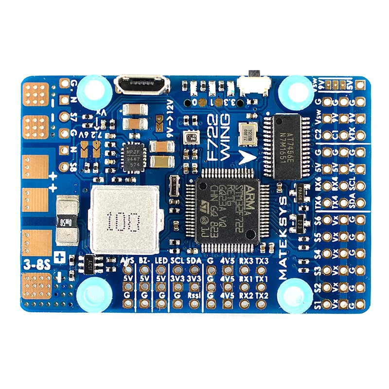 

Free Shipping Matek Systems F722-WING STM32F722RET6 Flight Controller Built-in OSD For RC Airplane Fixed Wing RC Models