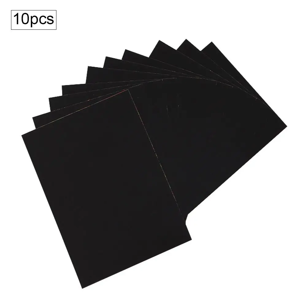 

10PCS/Set Scratch Art Paper Colorful Scratching Paper Children Scratching DIY Painting Graffiti Scraping Paper Scratch Art Paper