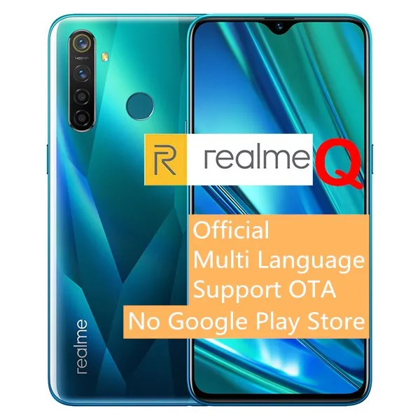 realme Q смартфон 6," FHD+ Snapdragon 712, четыре ядра, 48мп, камера VOOC 3,0, 20 Вт, быстрое зарядное устройство, 4 Гб ram, 64 ГБ, телефон - Цвет: FreeCase Green phone