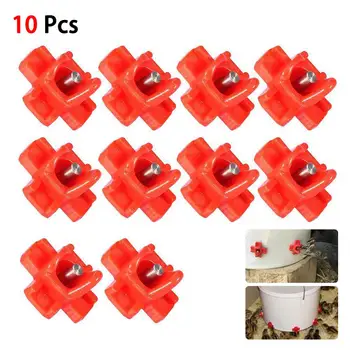 

10 Pack Horizontal Side Mount Chicken Nipples Nipples Clean Waterer Automatic Poultry Drinker For Chicken Or Quail Hot