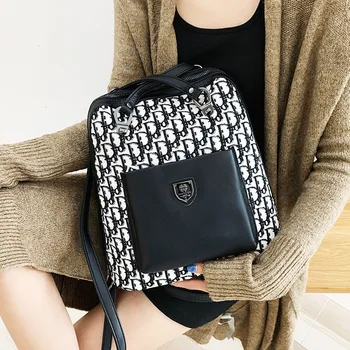 

QINRANGUIO Cow Leather Backpack Women 2020 New Women Backpack For Teenager Anti-theft School backpack For Girls Backpack Female