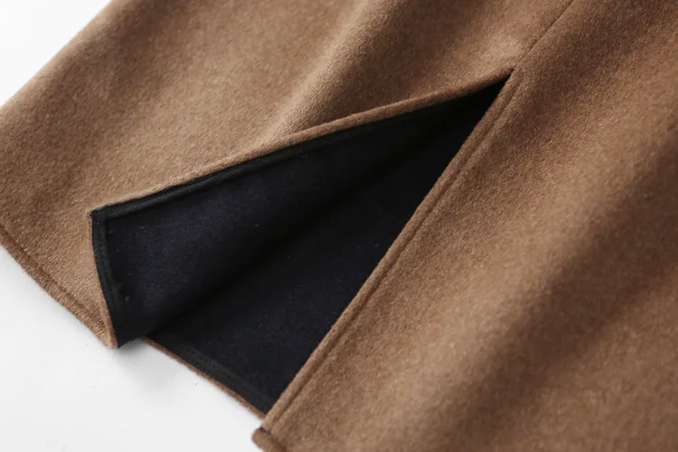 Mozuleva 2020 Autumn and Winter Double-Sided Two-Tone Double-Faced Woolen Goods Skirt Womens 2020 Spring Woolen Overskirt