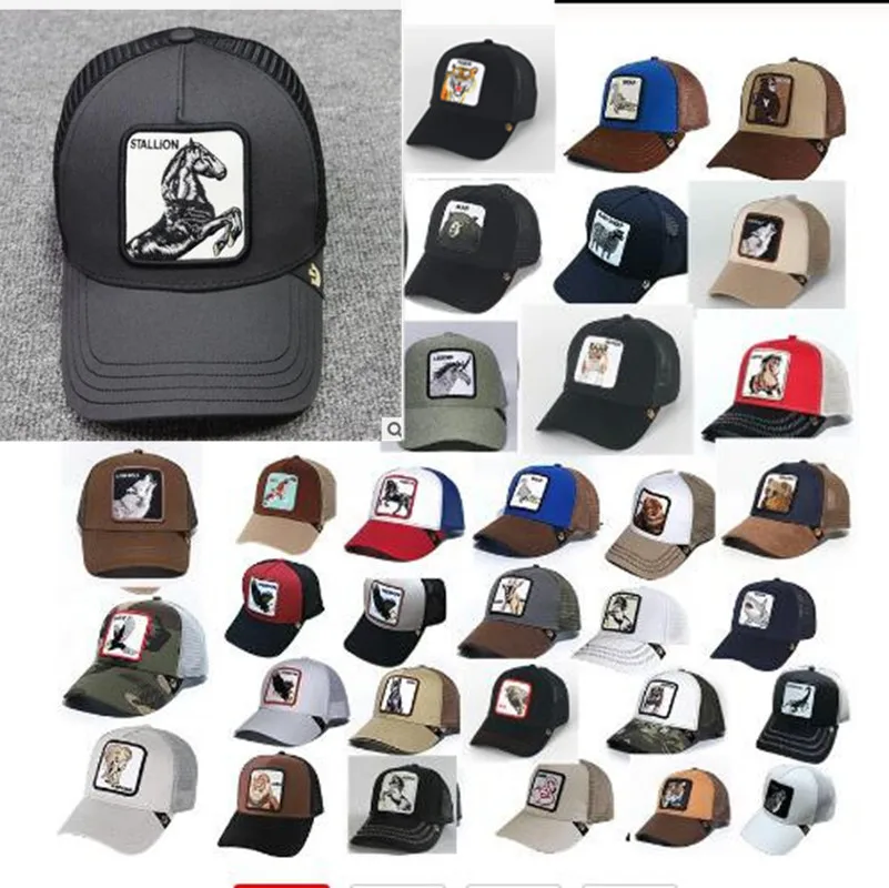 

Goorinbrosa Embroidered Baseball Cap Trucker Snapback Hat Adjustable New Animal farm Baseball cap visor