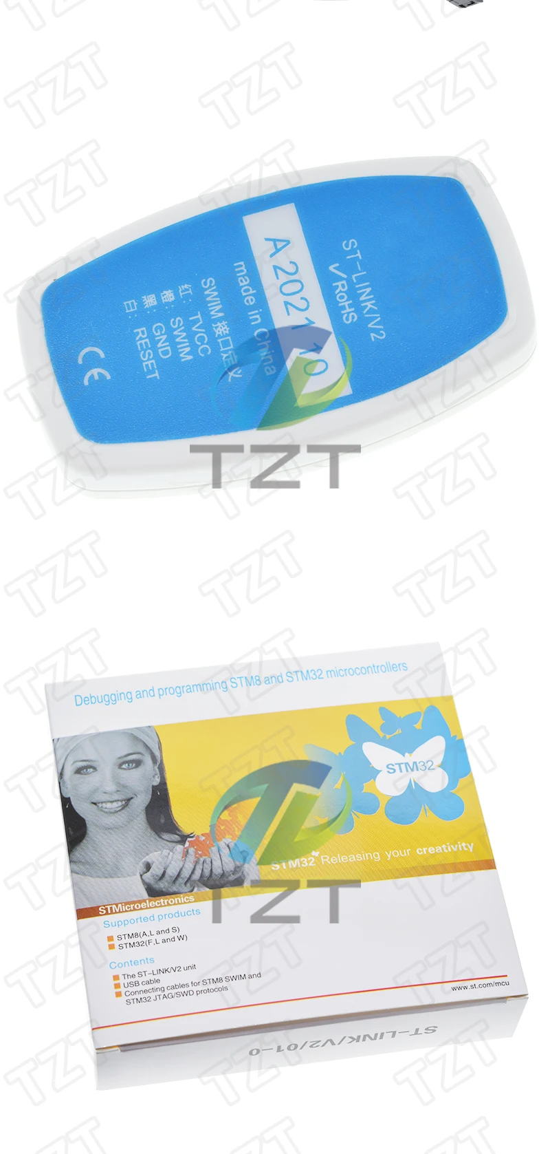 1/3PCS Neue ST-LINK/V2 ST-LINK V2(CN) ST LINK STLINK Emulator Download Manager STM8 STM32 künstliche gerät – Detail 7