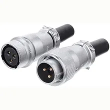 Waterproof Metal Thread Panel M20 Connectors Electric Connectors  2 3 4 5 6 7 9 12 Pin Cable Wire Connector PCB Extention Cord