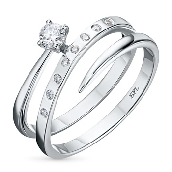 

Ring in white gold with diamonds e0901kts02121700