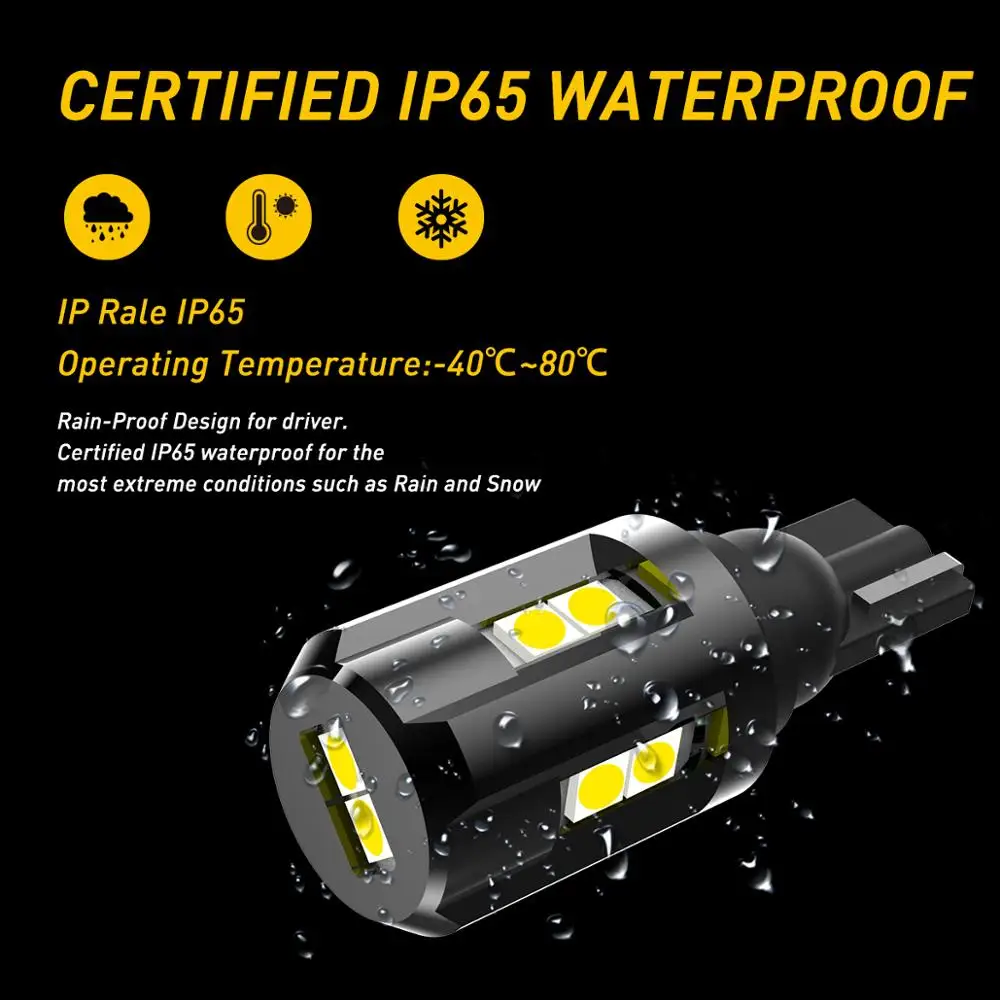 T15 LED Canbus No OBC Error T15 W16W LED ڵ   ,  ٰ  4 5 7 6 MK2 MK4 MK6 MK7 CC GTI, 2 