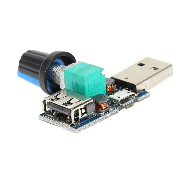 DC 5 в мини USB контроллер скорости ветра регулятор громкости Воздуха бесшумный многофункциональный переключатель скорости вентилятора шумоподавления модуль