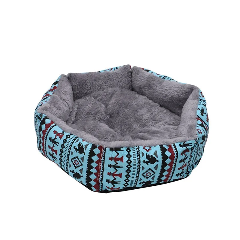 blue Дом подстилка для гнезда; удобная детская обувь с мягкой из флиса с рисунком щеночек щенки кровать Новые кровать собаки Животные щенка собаки кошки коврики камас para mascotas мягкий диван дом любимчика - Цвет: blue
