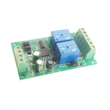 

12/24V Two-way Relay Switch Delay Output Module Motor Positive and Negative Reversing Programmable Control Board