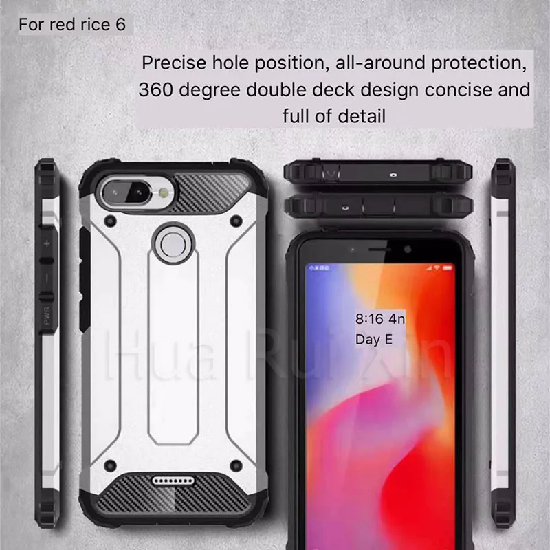 

Luxury Armor Shockproof Case On The For Xiaomi Redmi 7 Note 6 7 Pro 5 Plus Soft Case Cover For Xiaomi Pocophone F1 Back Case