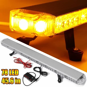

45.6" 234W LED 12V 24V Truck Car Strobe Light Light Bar Led Bar Flashing Beacon Light Roof Emergency Warning Lamps 21 Modes