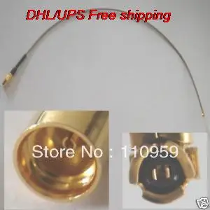 

DHL/EMS 100 pcs MMCX Female Jack Straight to IPX U Fi 1 13mm Pigtail-A2