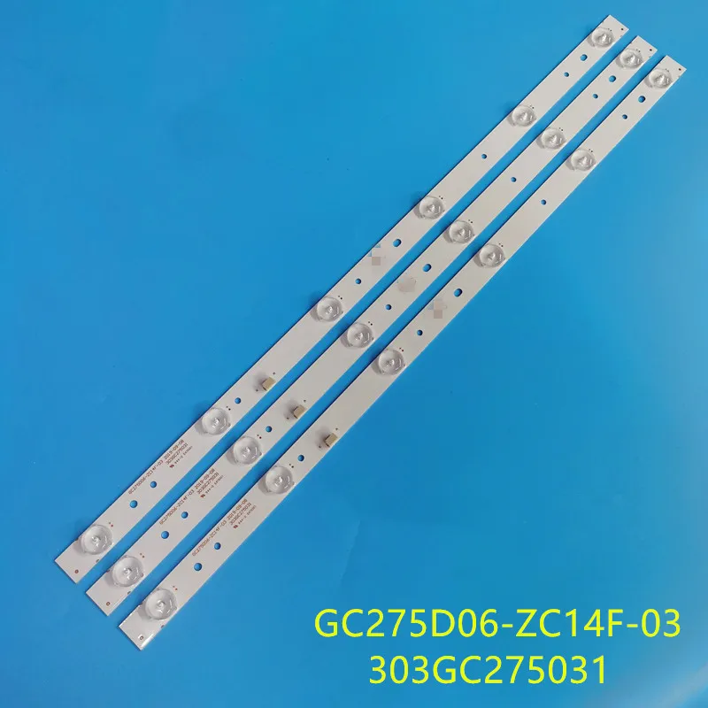 3 шт./компл. светодиодный Подсветка полосы GC275D06 ZC14F 03 303GC275031 ZC21F для 28PHF2056/T3 1 шт. = 6