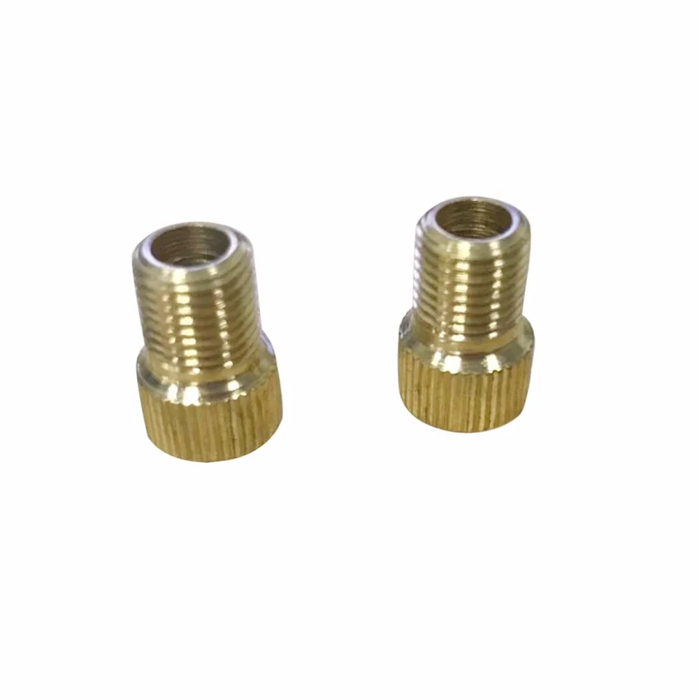 2PCS Bicycle Valve Converter Straight Grain Brass Adapter Bicycle Valve Converter Bicycle Pump Connector Pure Copper 30N28 (2)