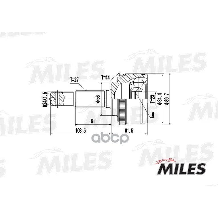 Cv joint Nissan Primera P12 1.6-1.8 01-07 Nar. Abs Miles Ga20312 Miles. GA20312