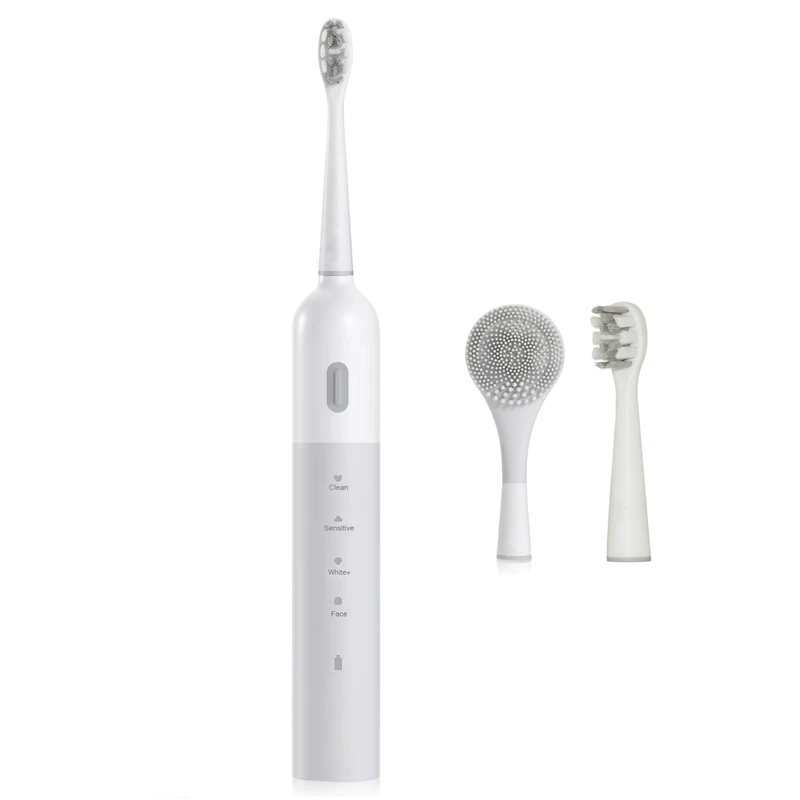 Multifunctional 2In1 Electric Toothbrush USB Charging Silicone Cleansing Brush Toothbrush Adults Multifunctional 2In1 Electric Toothbrush USB Charging Silicone Cleansing Brush Toothbrush Adults