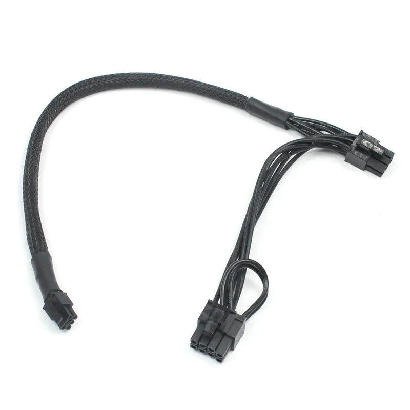 Мини 6Pin к Pci E 6 + 2Pin двойной порты видеокарта кабель питания для G5/Mac Pro| |
