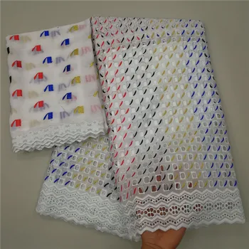 

STILL FLY white lace fabric swiss voile lace in switzerland dubai fabric brode 2019 high quality dry lace fabric 5+2yards/lot