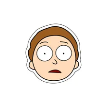 1 個素敵な Morty ヘッドアイコンのファッションバッジアクリル装身具ピン子供服バックパックスカーフリック · かわいいブローチ誕生日ギフト(China)