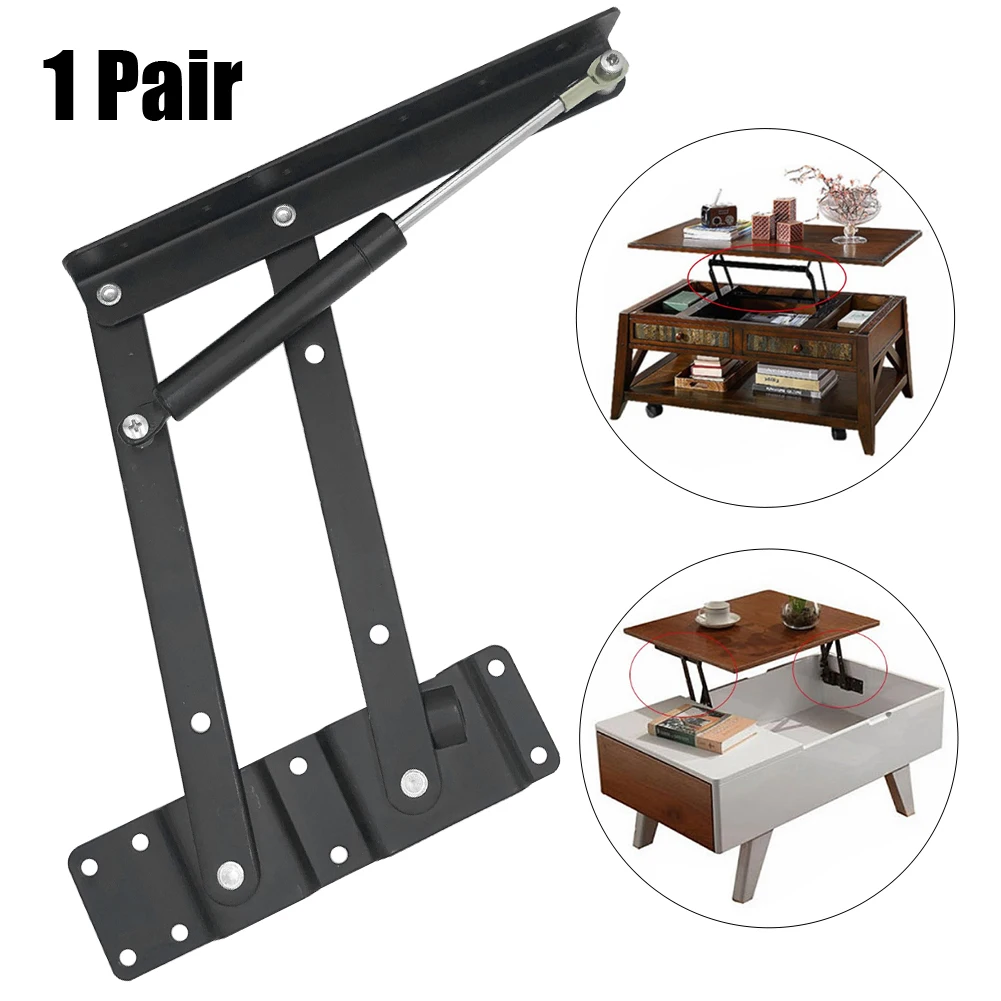 1pair Folding Bracket Accessories Living Room Coffee Table Lifting Frame Hinge Space Saving Hydraulic Buffer Furniture Hardware |
