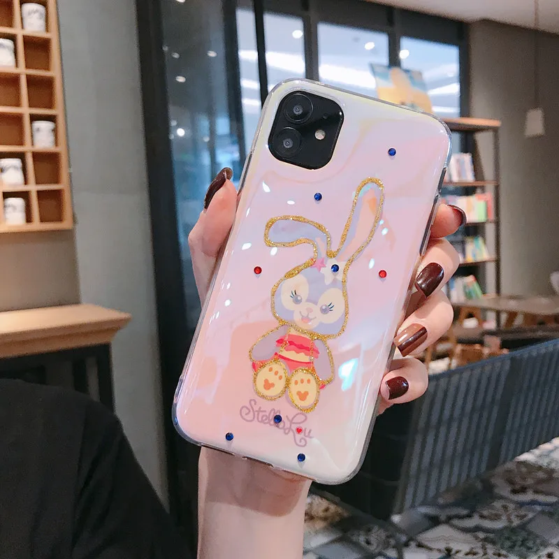 2 Для iphone 11Pro MAX милый Даффи медведь балет кролик Shalimar Blu-Ray алмаз Мягкий чехол для iphone MAX XS XR 7 8plus телефонные чехлы - Цвет: 2