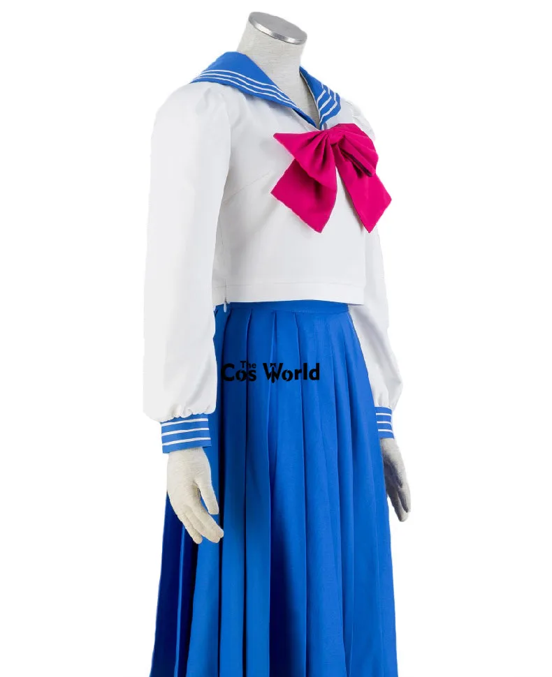 Moon Tsukino Usagi School Uniform Sailor Suit Tops Skirt Outfit Anime Customize Cosplay Costumes