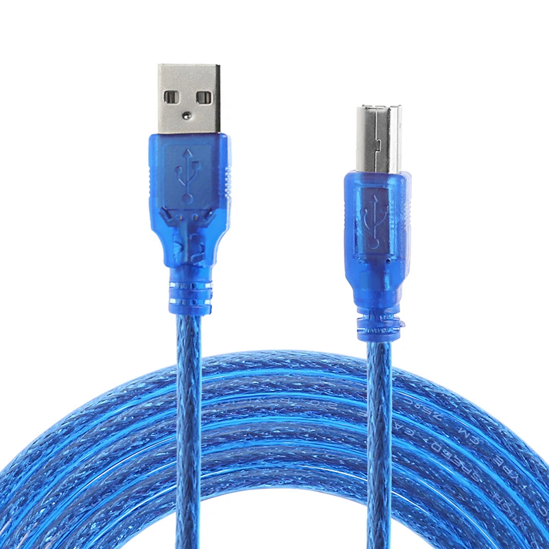 OOTDTY 1,5/3/5 mDigital USB кабель для передачи данных 2,0 A B штекер адаптера кабеля для передачи данных Шнур для Камера компьютера Epson hp портативный лазерный принтер