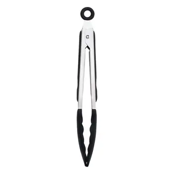 

Silicone Food Tong Stainless Steel Kitchen Tongs Silicone Non-slip Cooking Food Clip Clamp BBQ Salad Tools Kitchen Utensils