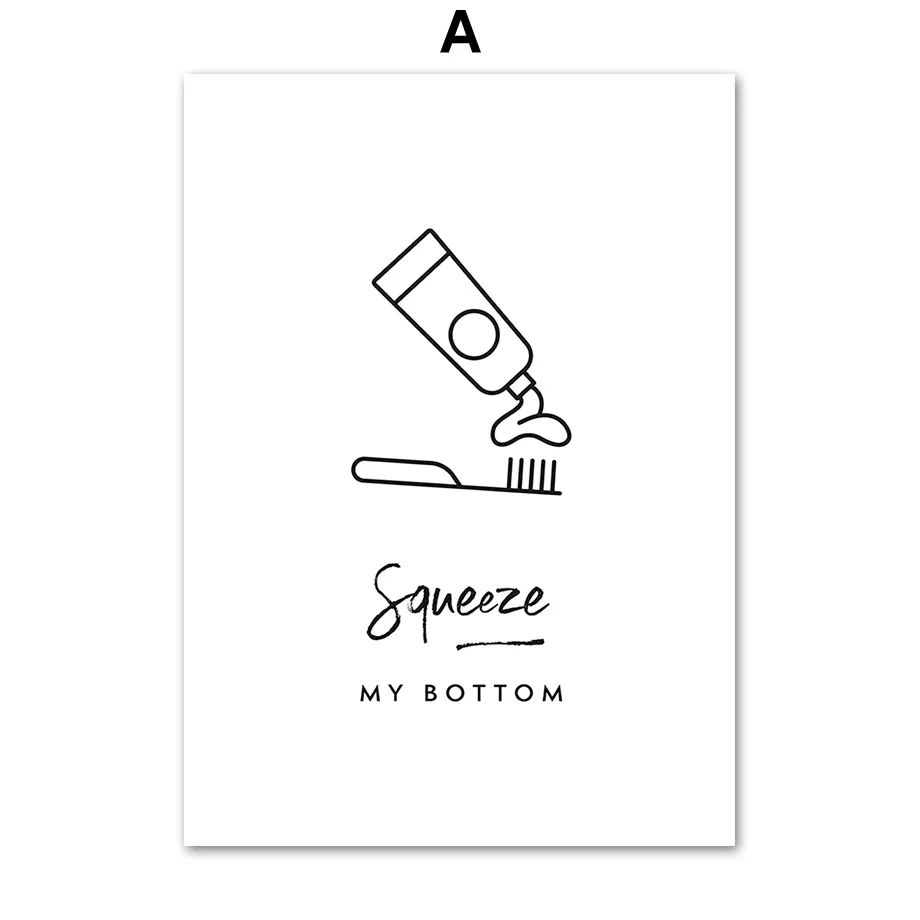 Toilet-Paper-Brush-Teeth-Toilet-Wall-Art-Canvas-Painting-Nordic-Posters-And-Prints-Wall-Pictures-For (3)