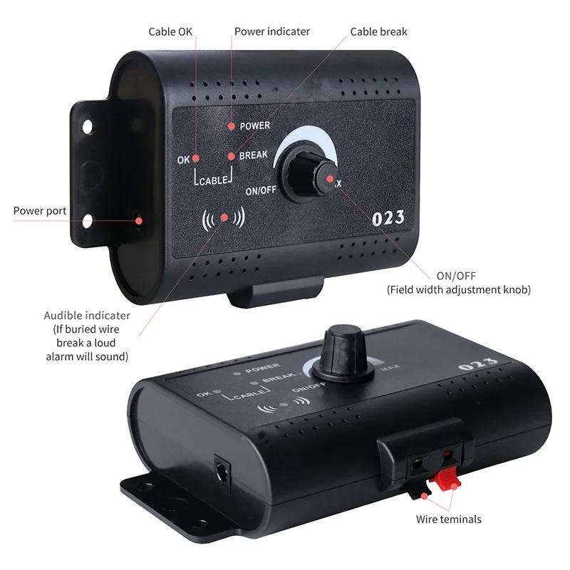 023 электрическое ограждение для собак система для собак экологически чистый подземный ударный ошейник беспроводной забор для собак беспроводное электрическое ограждение для собак