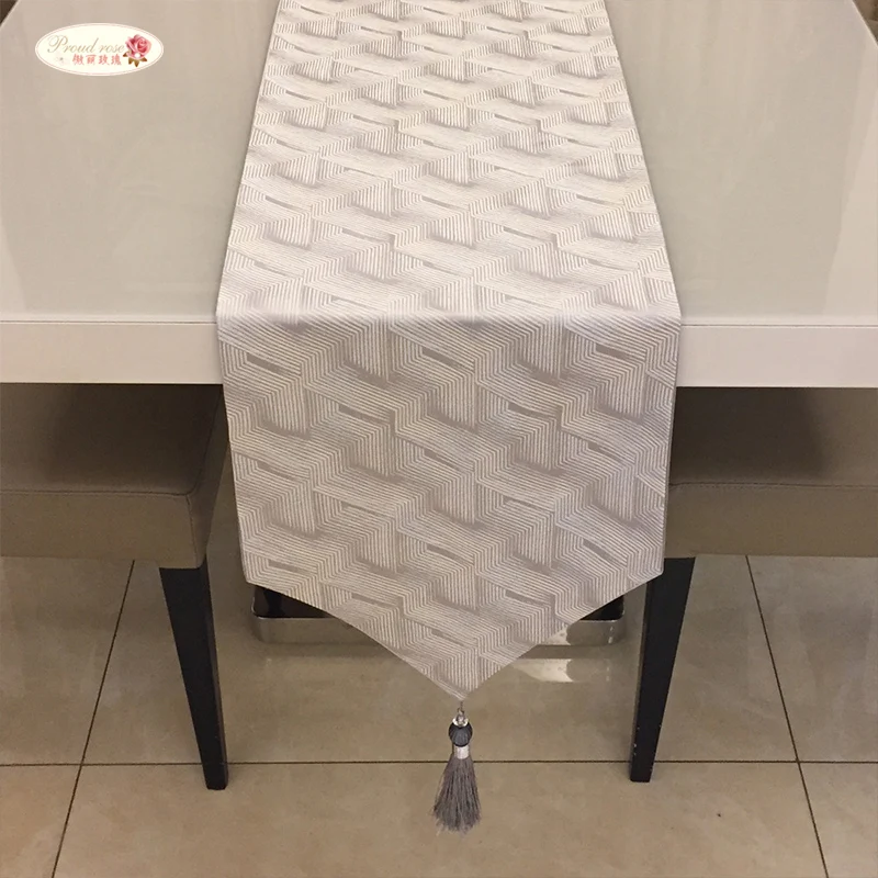 

Proud Rose Simple Atmosphere Modern Light Luxury Table Flag Shoe Cabinet Table Cloth Fashion European Chinese StyleTable Runner