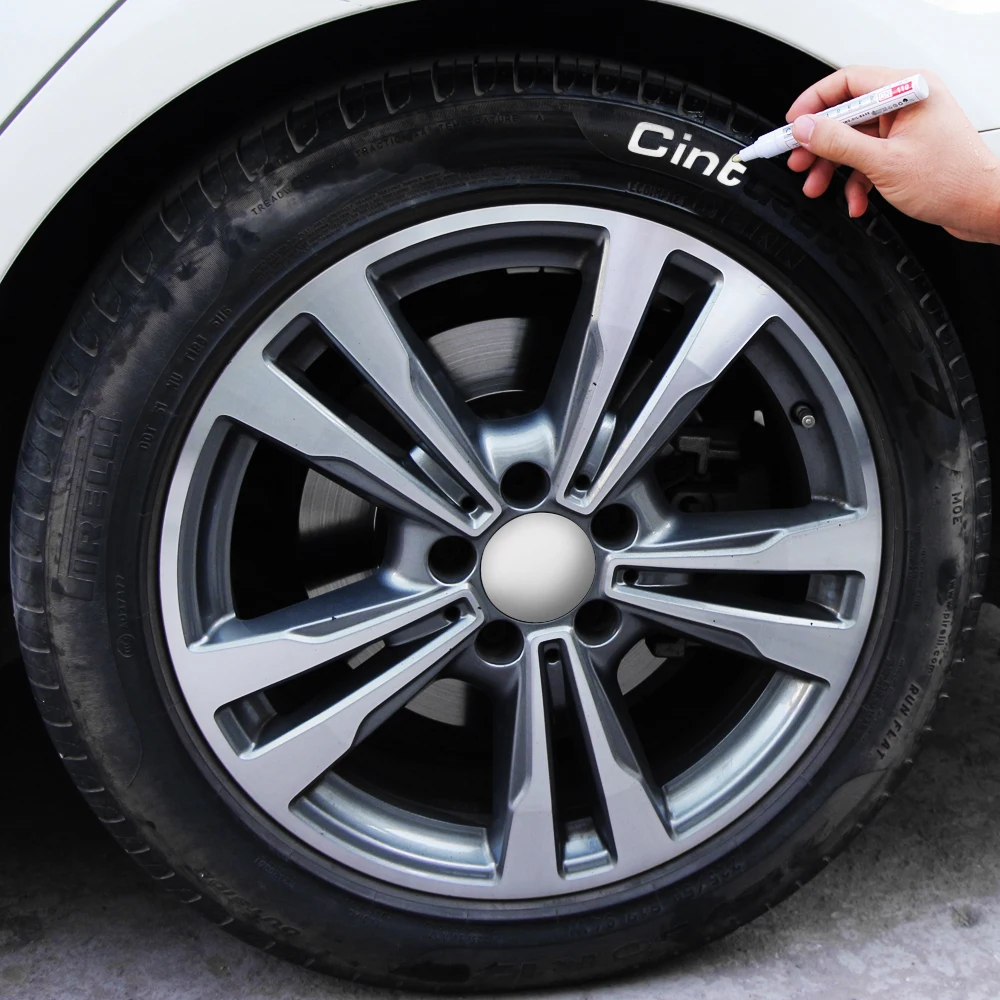 Waterproof Car Tyre Tire Tread Paint pen for Mercedes Benz AMG W203 W204 W205 W211 W212 C117 W176 CLA X253 S205