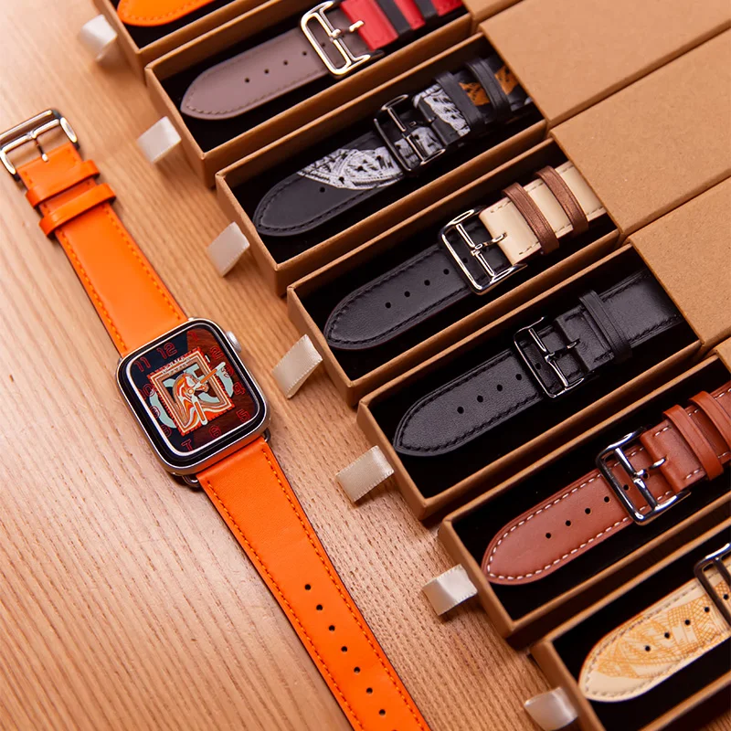 Bracelet Apple Watch Cuir Perforé