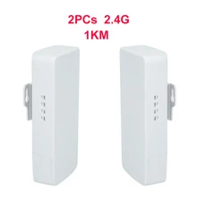 

HUASIFEI 2.4ghz 1KM Long Range Wireless Poe Access Point 300mbps Outdoor High Power Cpe Point To Point Wifi Bridge 2pcs