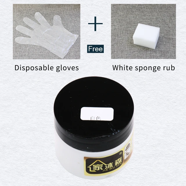 50ml White Leather Repair Paste Shoe Cream Leather Paint for Sofa Car Seat  Holes Scratch Cracks