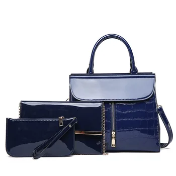 

New Fashion Leisure Shoulder Messenger Bag Three-Piece zi mu bao