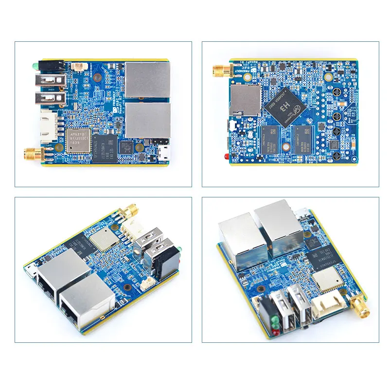 Porto Duplo dos Ethernet de Nanopi r1 Allwinner h3 1gb Wifi & bt Emmc a Bordo com Usb & Porta Serial para o Lote - Imagem 5