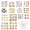 Cartoon Cute Animal Patch Set Heat Transfer Stickers Stripes for Clothing Kids T-shirt Unicorn Cat Girl Owl Patches for Clothes ► Photo 1/6