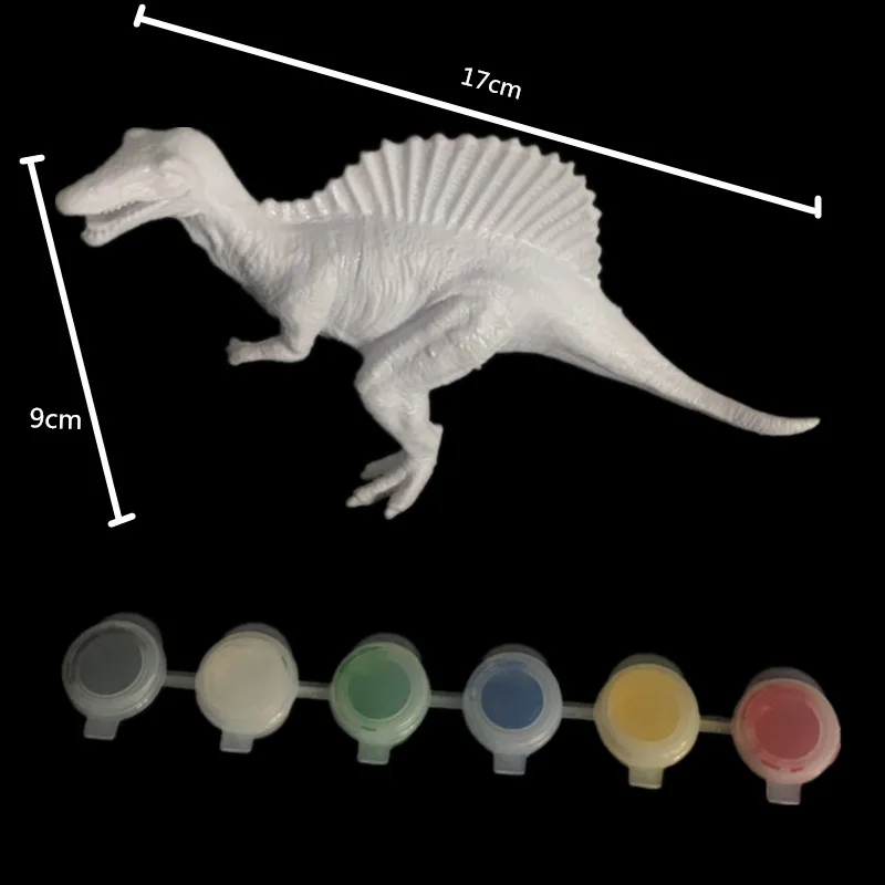 DIY раскраска животных Динозавр Брахиозавр Стегозавр тираннозавр рекс Модель Рисунок граффити Дети Детские игрушки