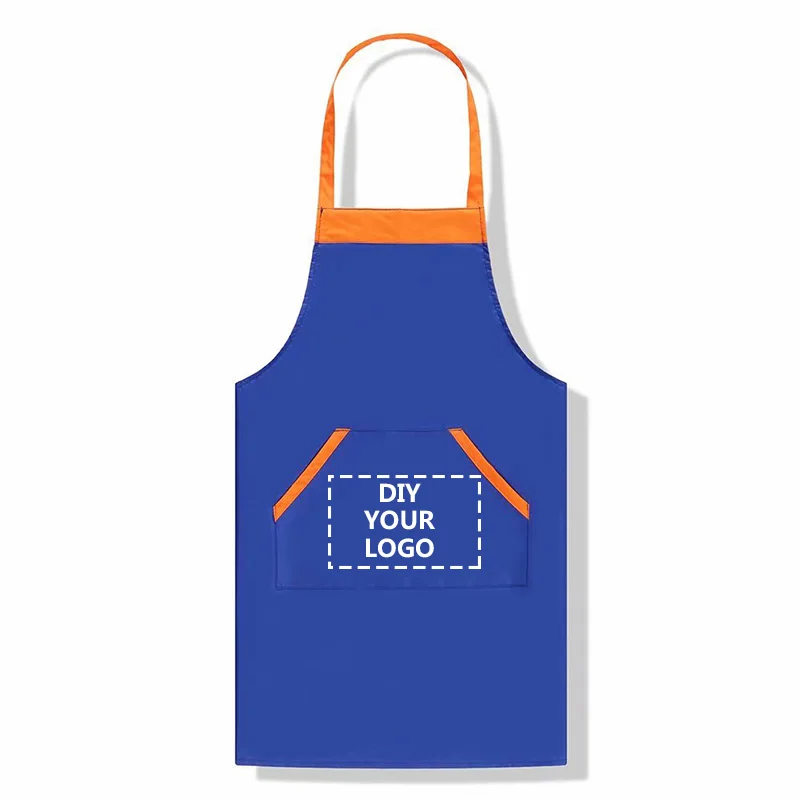DIY New Pure Color Cooking Kitchen Canvas Apron Unisex Woman Men Chef Waiter Cafe Shop BBQ Hairdresser Aprons