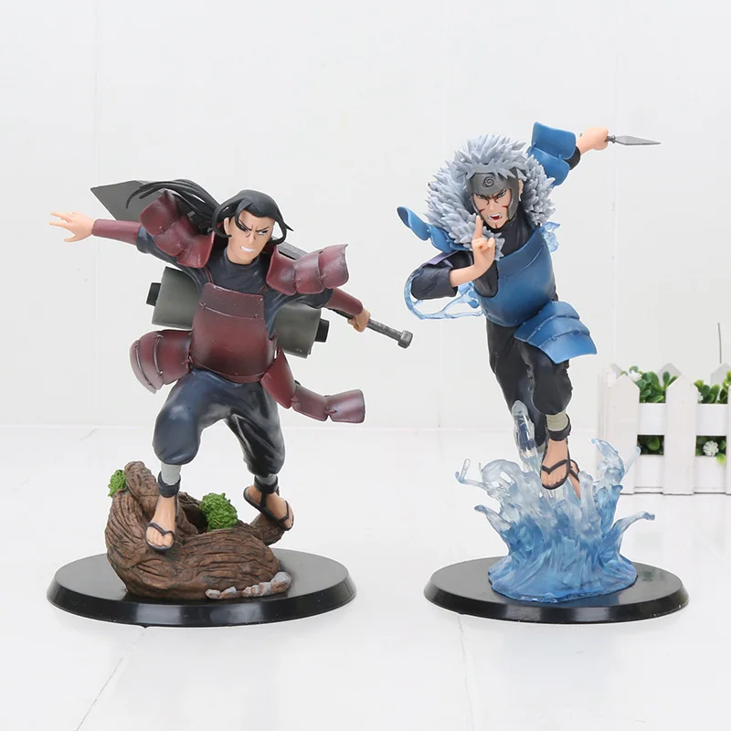 20 см Наруто фигурка Мадара Учиха фигурка Tobirama Hashirama Hokage Obito Figura zero Fire Battle Version игрушки рождественские подарки - Цвет: 2pcs bag