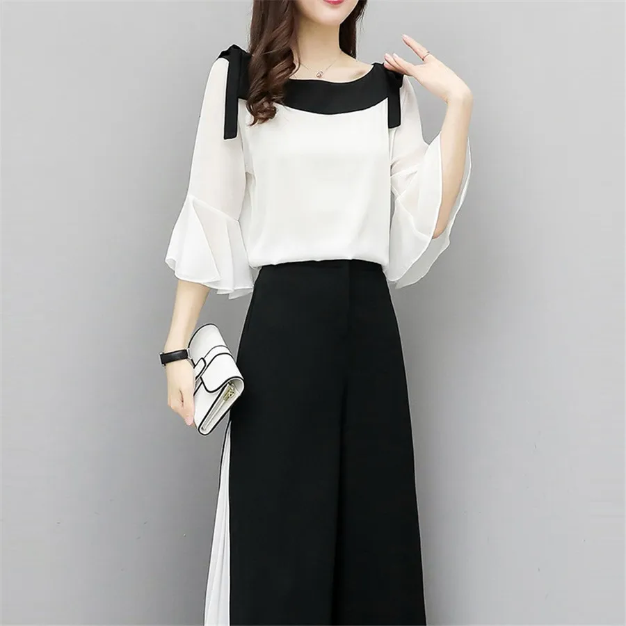 Женский комплект из двух предметов летняя Новинка 2019 модная женская одежда